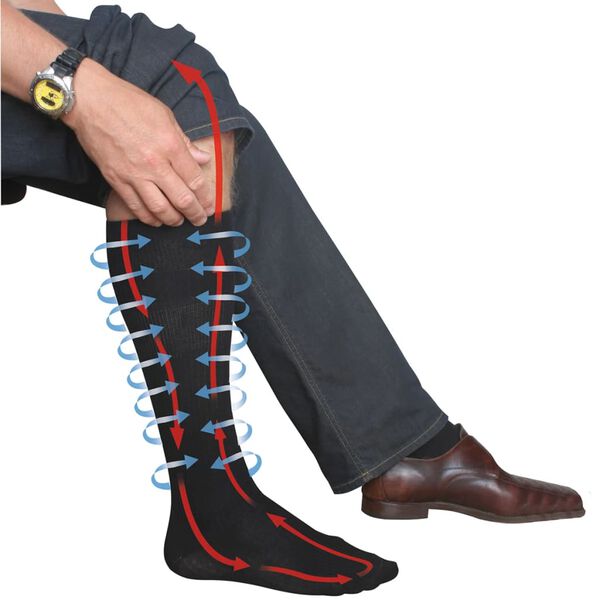 Meias de press&atilde;o da Travelsafe 43-46