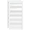 vidaXL Portas de armário 2 pcs design de persiana pinho maciço branco