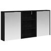 vidaXL Conjunto de Arm&aacute;rios para Banheiro 3 unid. 126 x 16 x 62.5 cm