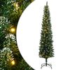 vidaXL &Aacute;rvore de Natal artificial fina com 300 luzes LED 180 cm