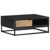 vidaXL Mesa de centro 90x60x35 cm madeira de mangueira maci&ccedil;a
