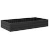 vidaXL Cama Elevada Preto 151 x 75,5 x 25 cm PP