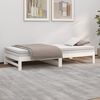 vidaXL Sof&aacute;-cama de puxar 2x(80x200) cm pinho maci&ccedil;o branco