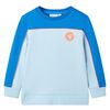 Sweatshirt para crian&ccedil;a azul-brilhante e azul-claro 116