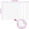 vidaXL Poste de Cerca Cinzeto 25 x 0,6 m (malha de 50 mm) A&ccedil;o e PVC