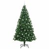 vidaXL &Aacute;rvore de Natal Artificial Verde 240 cm PVC, A&ccedil;o e Pl&aacute;stico