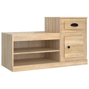 vidaXL Sapateira 100x42x60 cm derivados de madeira carvalho sonoma