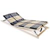vidaXL Estrado de ripas com 42 ripas 7 zonas 70x200 cm