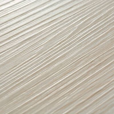 vidaXL Tábuas de soalho PVC autoadesivo 5,21 m² 2 mm carvalho branco
