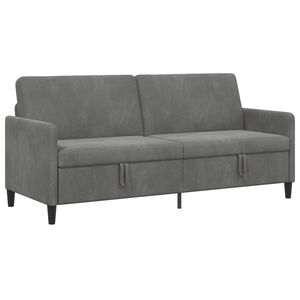vidaXL Sofa com Armazenamento Cinzento-Escuro 192 x 78 x 87 cm