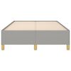 vidaXL Estrutura de cama sem colch&atilde;o 120x200 cm tecido cinzento-claro