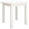 vidaXL Mesa de centro &Oslash; 55x45 cm madeira de pinho maci&ccedil;a branco