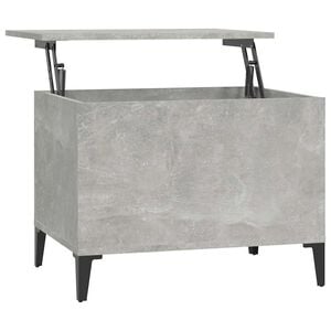 vidaXL Mesa de centro 60x44,5x45 cm derivados madeira cinzento cimento