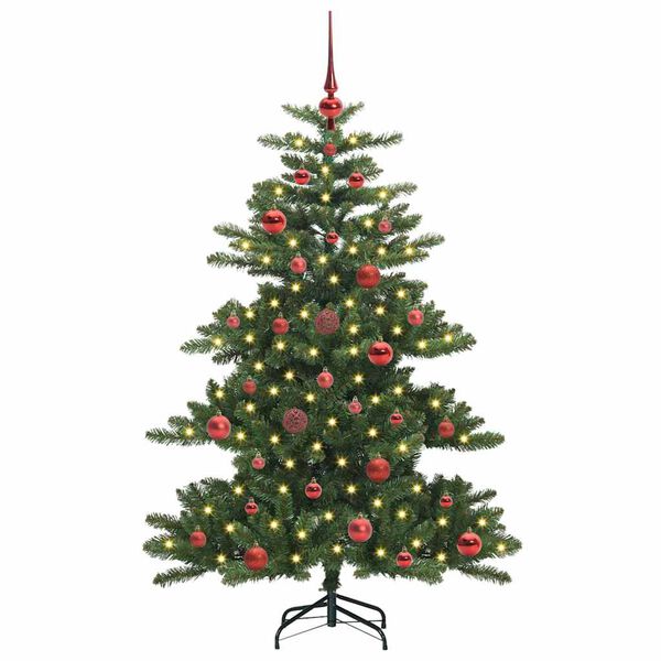 vidaXL &Aacute;rvore de Natal Articulada Artificial Verde 150 cm PVC e A&ccedil;o