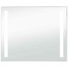 vidaXL Espelho de parede LED para casa de banho 80x60 cm