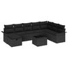 vidaXL Conjunto de Sof&aacute; de Jardim 9 unid. Rattan Sint&eacute;tico