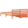 vidaXL Cama sem colchão 120x190 cm madeira pinho maciça castanho-mel