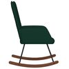 vidaXL Cadeira de baloi&ccedil;o veludo verde-escuro