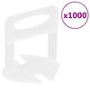 vidaXL Niveladores de ladrilhos 1000 pcs 2 mm