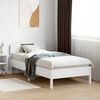 vidaXL Cama sem colch&atilde;o 90x190 cm madeira de pinho maci&ccedil;a branco