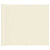 vidaXL Tela de Varanda Creme 100 x 300 cm Tecido Oxford