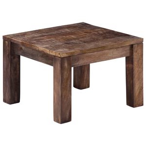 vidaXL Mesa de centro 50x50x35 cm madeira de mangueira maci&ccedil;a