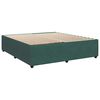 vidaXL Cama com molas/colch&atilde;o 180x200 cm veludo verde-escuro