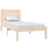 vidaXL Estrutura de cama pequena solteiro 75x190 cm madeira maciça