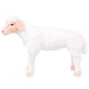 vidaXL Brinquedo de montar ovelha peluche branco XXL