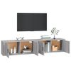 vidaXL M&oacute;veis de TV de parede 2 pcs 100x34,5x40 cm cinzento sonoma
