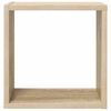 vidaXL Prateleiras de parede em forma de cubo 6 pcs 30x15x30cm sonoma