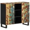 vidaXL Aparador c/ 2 portas 90x33x75 cm madeira recuperada maci&ccedil;a