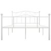 vidaXL Estrutura de cama 120x200 cm metal branco