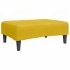 vidaXL Sof&aacute;-cama 2 lugares c/ apoio de p&eacute;s veludo amarelo