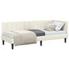 vidaXL Estrutura de Cama de Canto Creme 80 x 200 cm Veludo