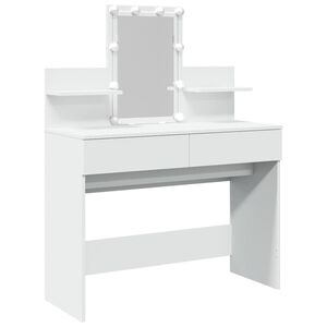 vidaXL Toucador com LEDs 100x40x130 cm branco