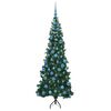 vidaXL &Aacute;rvore de Natal artificial de canto Verde 180 cm PVC e Metal