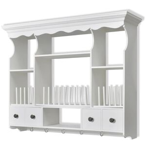 vidaXL Arm&aacute;rio de parede para cozinha branco