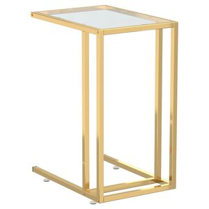 vidaXL Mesa apoio ao computador 50x35x65 cm vidro temp. transparente