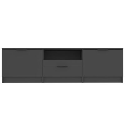 vidaXL Móvel para TV 140x35x40 cm madeira processada preto