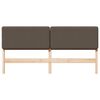 vidaXL Cabeceira estofada com cabeceira Marrom e Taupe 200 cm