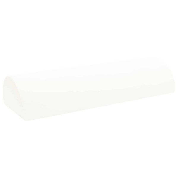 vidaXL Travesseiro para Perna Liso Branco 52 x 20 x 12 cm