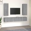 vidaXL Conjunto m&oacute;veis de TV 5 pcs madeira processada sonoma cinza
