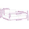 vidaXL Estrutura de cama otomana com colch&atilde;o 180x200 cm azul escuro