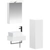 vidaXL Conjunto de Arm&aacute;rios para Banheiro 4 pcs Branco