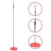 vidaXL Baloi&ccedil;o de placa 200 cm vermelho