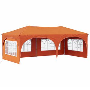 vidaXL Tenda de Festa Pop-up Laranja 575 x 288 x 245 cm Tecido Oxford