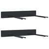 vidaXL Suportes de parede p/ ferramentas de jardim 2 pcs a&ccedil;o preto