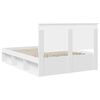 vidaXL Estrutura da Cama com cabeceira Branco 140 x 190 cm