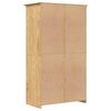 vidaXL Guarda-roupa com porta BODO Marrom mel 53,5 x 99 x 173 cm
